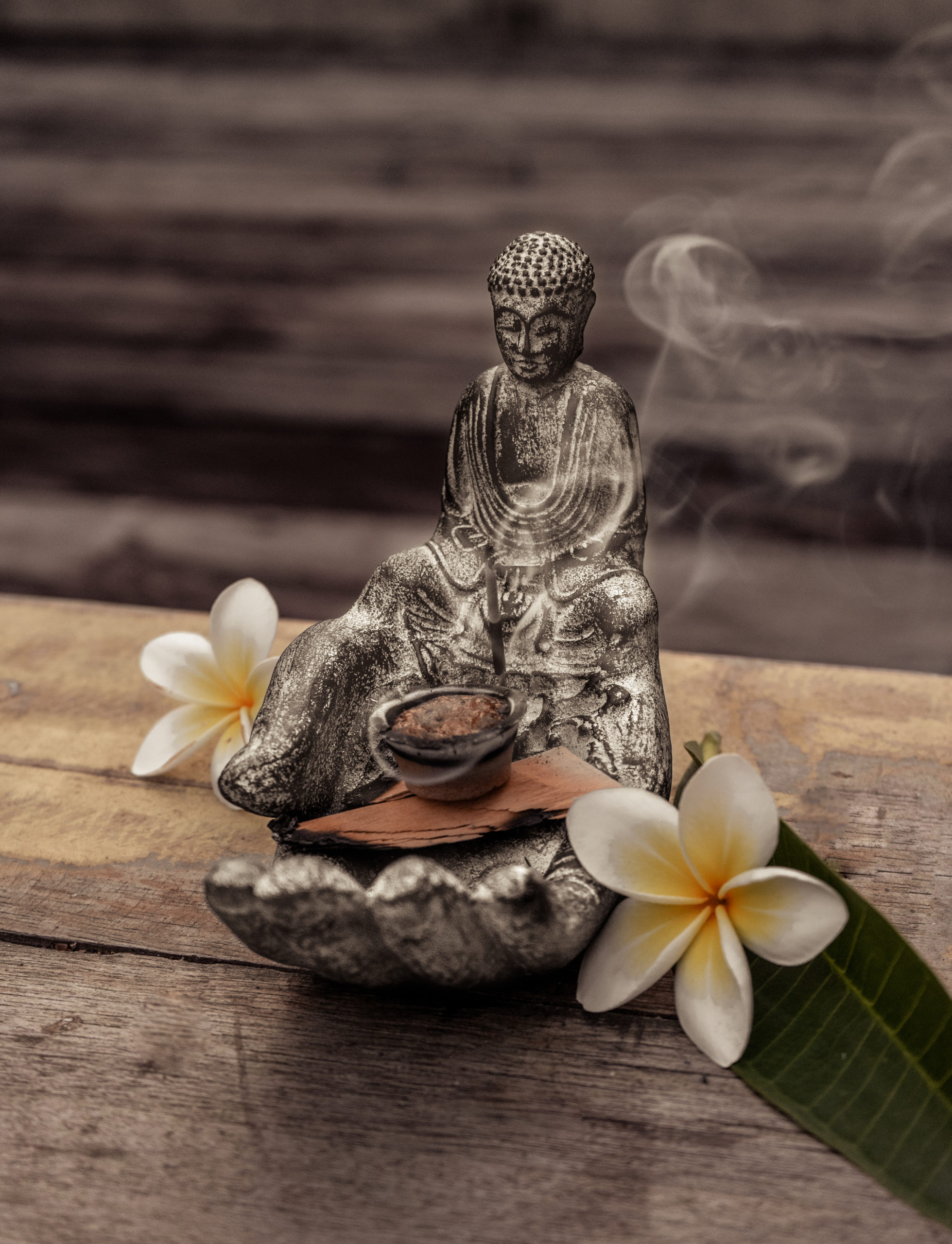 Podstawka HAND BUDDA - grafitowa - obrazek 4