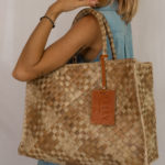 Klasyczna torebka typu shopper BALLY HANDS - naturalna w rozmiarze M
