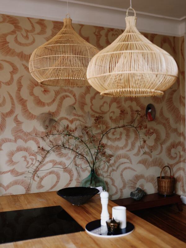 Rattanowa lampa LUNO Ø70